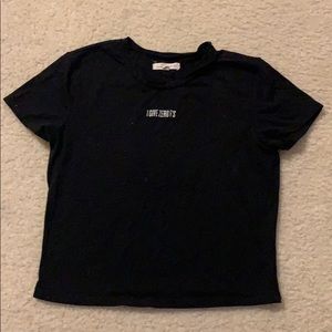 I give zero f’s crop top